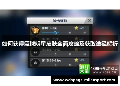 如何获得篮球明星皮肤全面攻略及获取途径解析