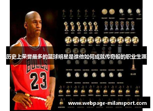 历史上荣誉最多的篮球明星是谁他如何成就传奇般的职业生涯