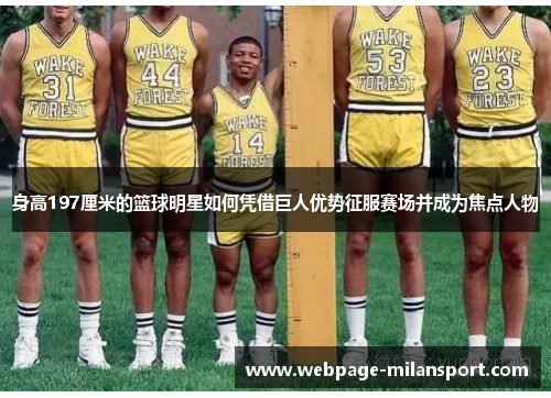 身高197厘米的篮球明星如何凭借巨人优势征服赛场并成为焦点人物